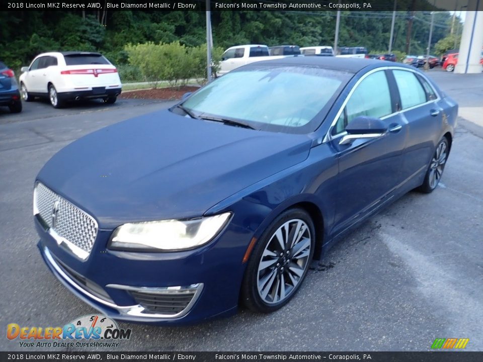 2018 Lincoln MKZ Reserve AWD Blue Diamond Metallic / Ebony Photo #7