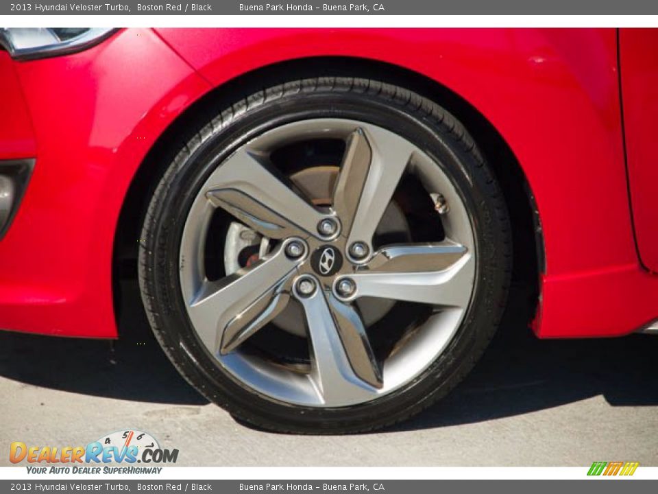 2013 Hyundai Veloster Turbo Boston Red / Black Photo #29