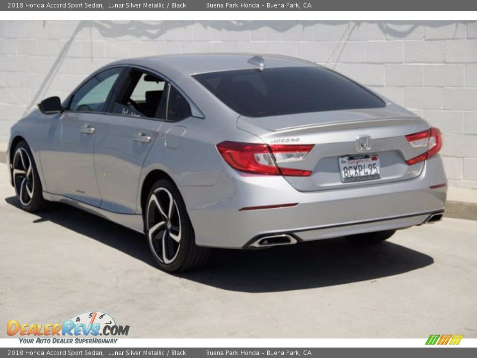 2018 Honda Accord Sport Sedan Lunar Silver Metallic / Black Photo #2