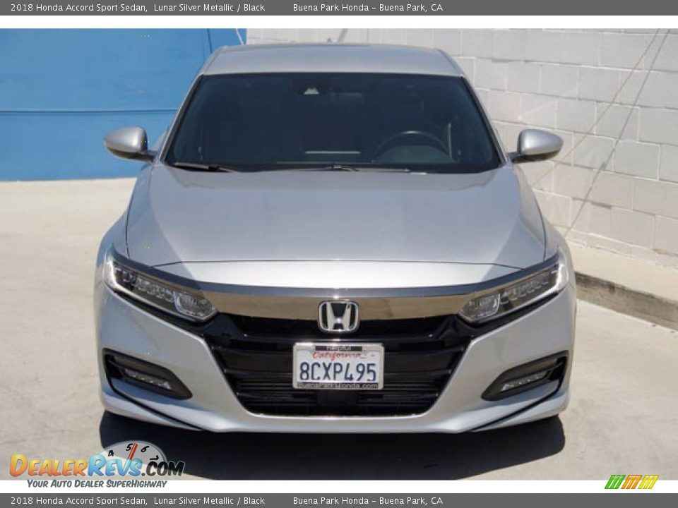 2018 Honda Accord Sport Sedan Lunar Silver Metallic / Black Photo #7