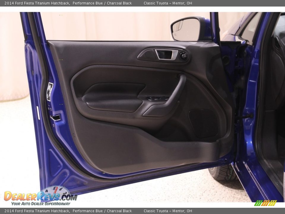 2014 Ford Fiesta Titanium Hatchback Performance Blue / Charcoal Black Photo #4