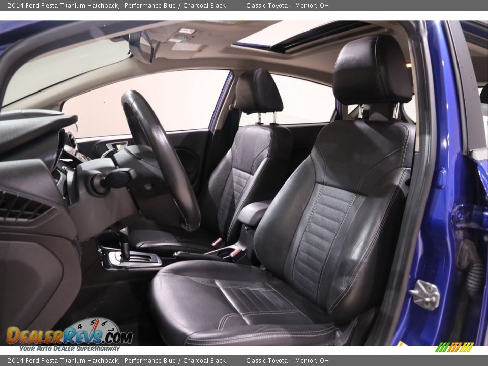 2014 Ford Fiesta Titanium Hatchback Performance Blue / Charcoal Black Photo #5