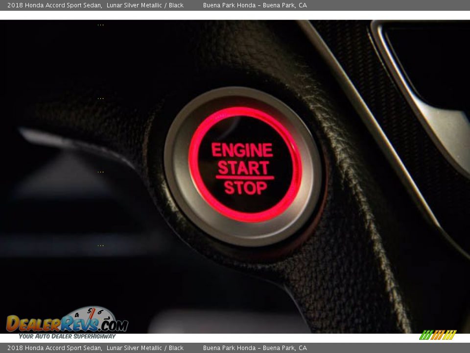 2018 Honda Accord Sport Sedan Lunar Silver Metallic / Black Photo #16