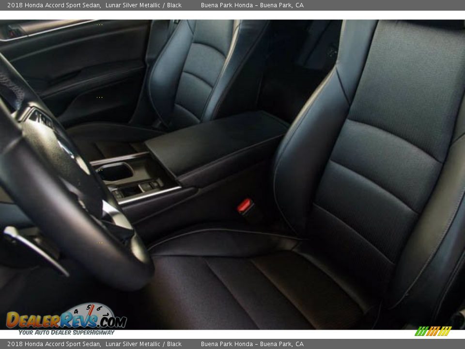 2018 Honda Accord Sport Sedan Lunar Silver Metallic / Black Photo #18