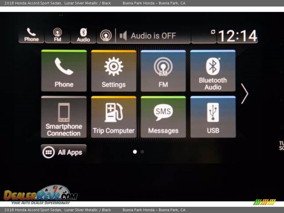 2018 Honda Accord Sport Sedan Lunar Silver Metallic / Black Photo #25