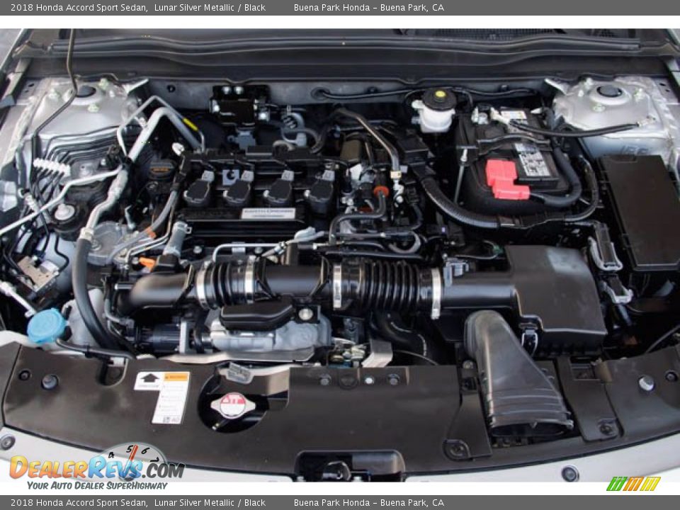 2018 Honda Accord Sport Sedan Lunar Silver Metallic / Black Photo #33