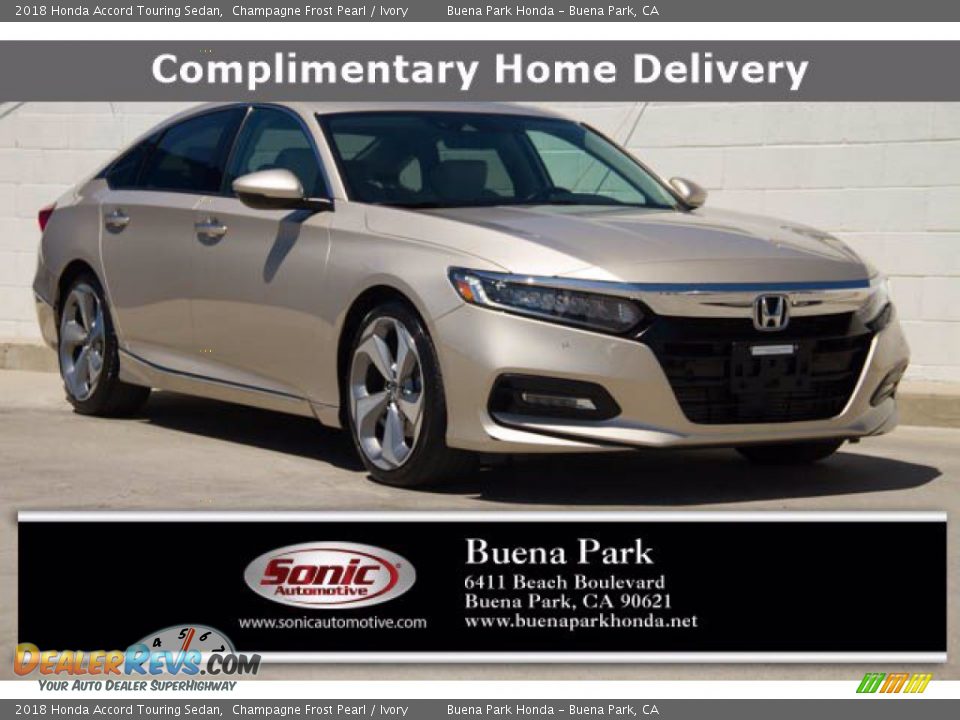 2018 Honda Accord Touring Sedan Champagne Frost Pearl / Ivory Photo #1