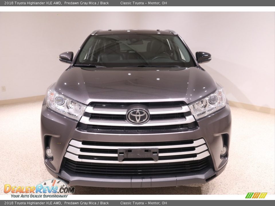2018 Toyota Highlander XLE AWD Predawn Gray Mica / Black Photo #2