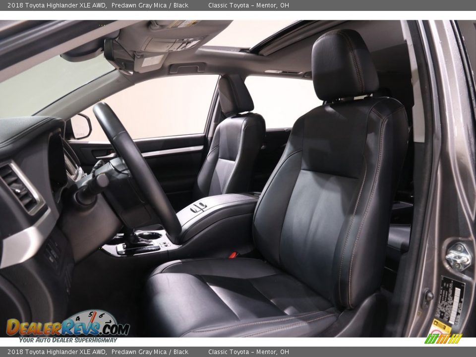 2018 Toyota Highlander XLE AWD Predawn Gray Mica / Black Photo #5