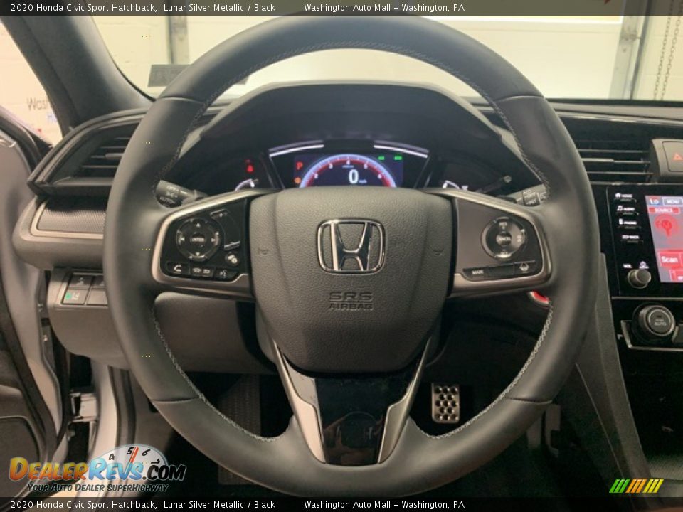 2020 Honda Civic Sport Hatchback Lunar Silver Metallic / Black Photo #5