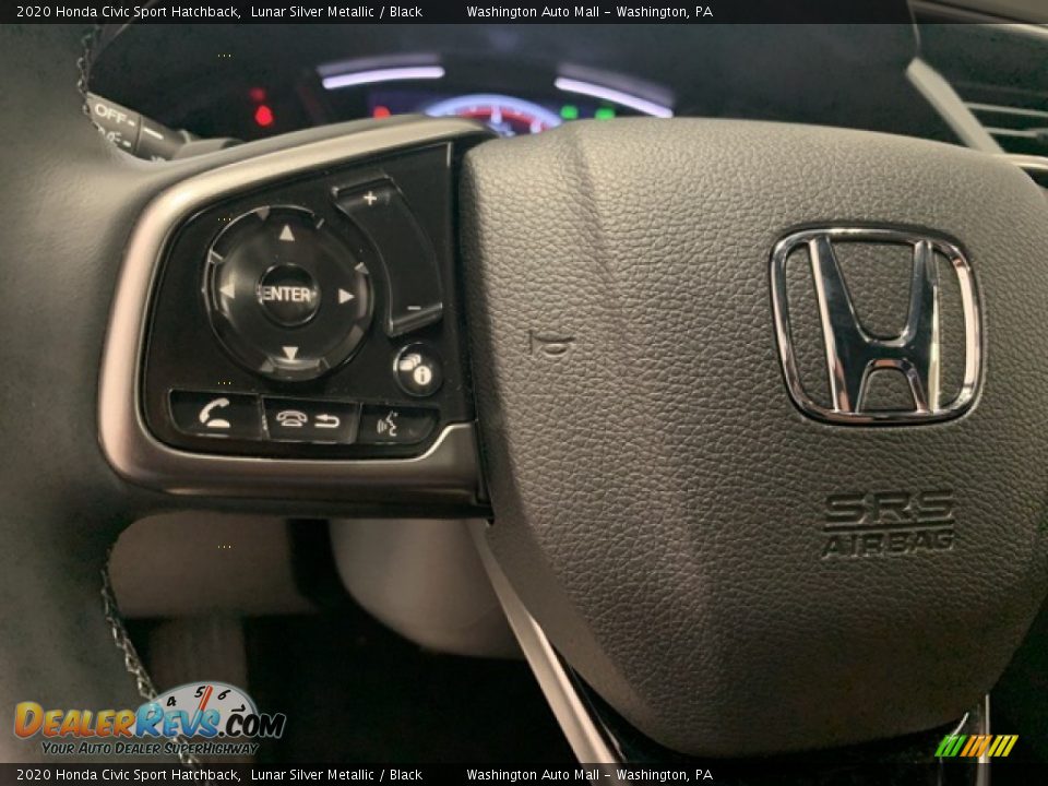 2020 Honda Civic Sport Hatchback Lunar Silver Metallic / Black Photo #6