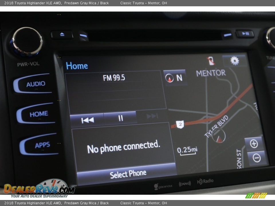 2018 Toyota Highlander XLE AWD Predawn Gray Mica / Black Photo #11