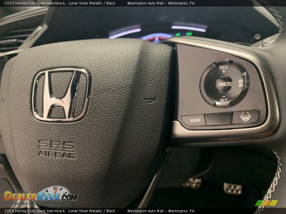 2020 Honda Civic Sport Hatchback Lunar Silver Metallic / Black Photo #7