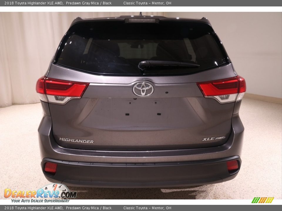 2018 Toyota Highlander XLE AWD Predawn Gray Mica / Black Photo #27
