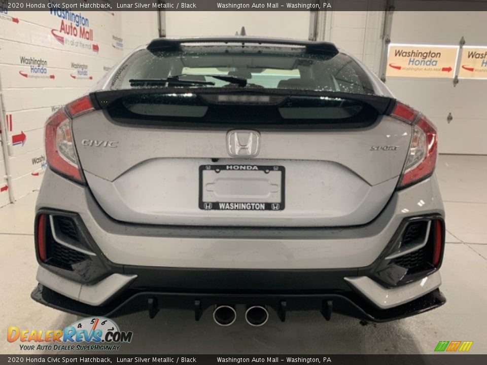 2020 Honda Civic Sport Hatchback Lunar Silver Metallic / Black Photo #34