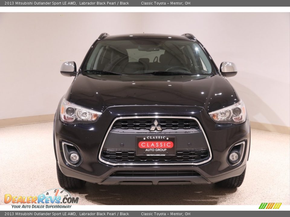 2013 Mitsubishi Outlander Sport LE AWD Labrador Black Pearl / Black Photo #2