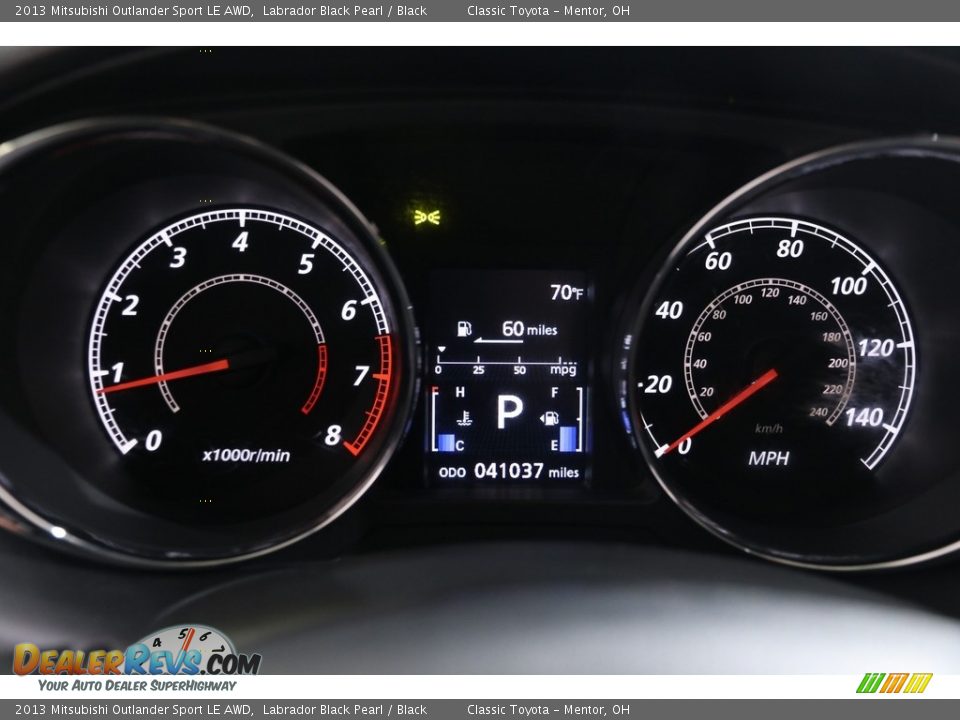 2013 Mitsubishi Outlander Sport LE AWD Gauges Photo #8