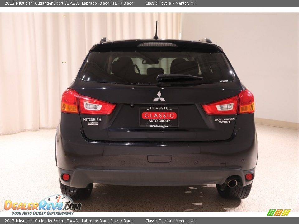 2013 Mitsubishi Outlander Sport LE AWD Labrador Black Pearl / Black Photo #17