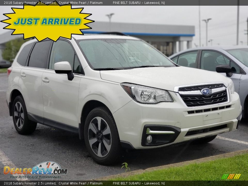 2018 Subaru Forester 2.5i Limited Crystal White Pearl / Platinum Photo #1