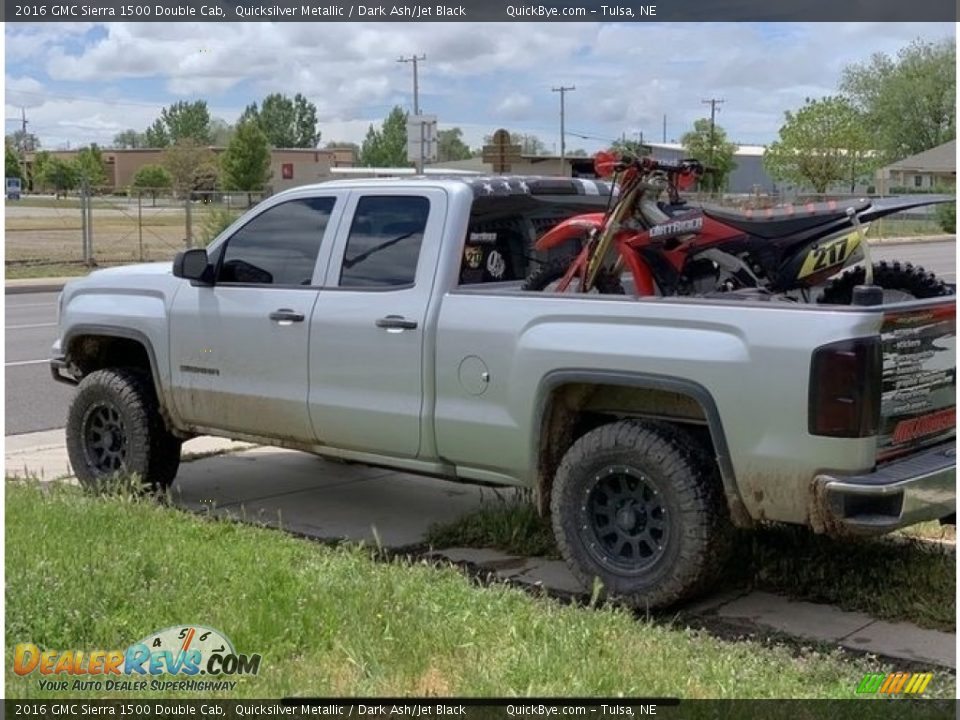 2016 GMC Sierra 1500 Double Cab Quicksilver Metallic / Dark Ash/Jet Black Photo #3