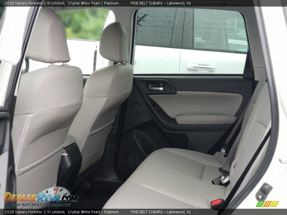 2018 Subaru Forester 2.5i Limited Crystal White Pearl / Platinum Photo #3