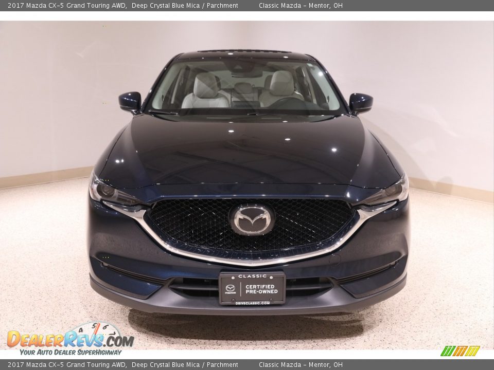 2017 Mazda CX-5 Grand Touring AWD Deep Crystal Blue Mica / Parchment Photo #2
