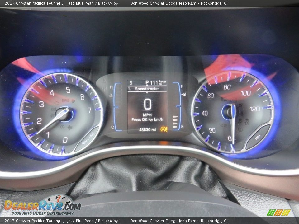 2017 Chrysler Pacifica Touring L Jazz Blue Pearl / Black/Alloy Photo #23