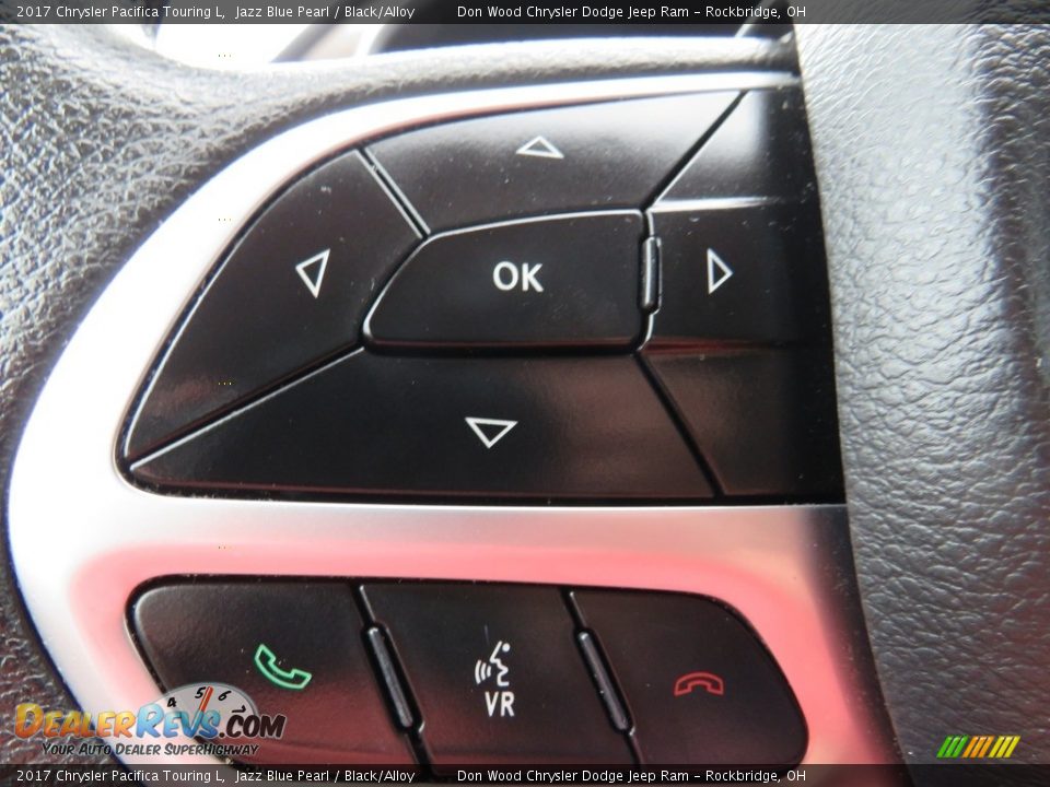 2017 Chrysler Pacifica Touring L Jazz Blue Pearl / Black/Alloy Photo #26