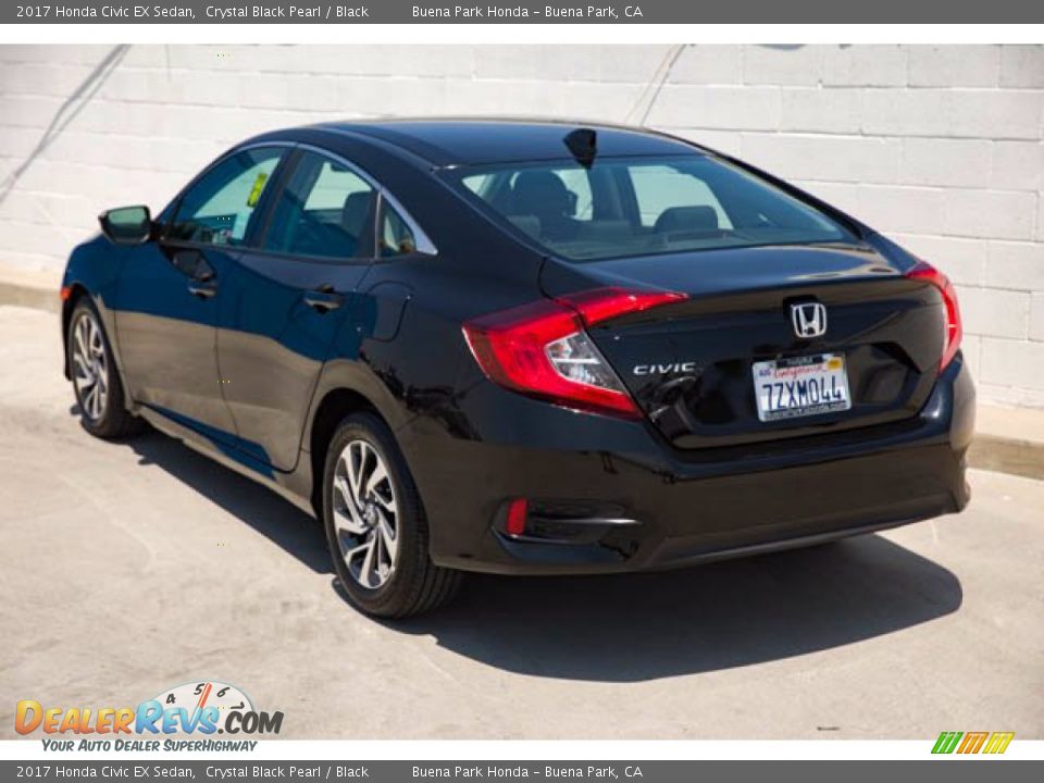2017 Honda Civic EX Sedan Crystal Black Pearl / Black Photo #2