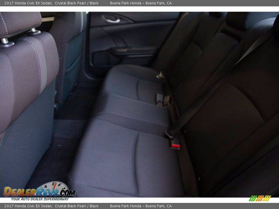 2017 Honda Civic EX Sedan Crystal Black Pearl / Black Photo #4