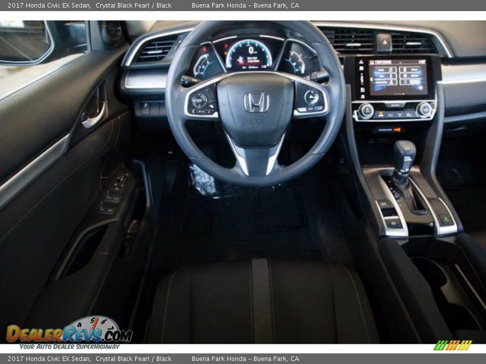 2017 Honda Civic EX Sedan Crystal Black Pearl / Black Photo #5