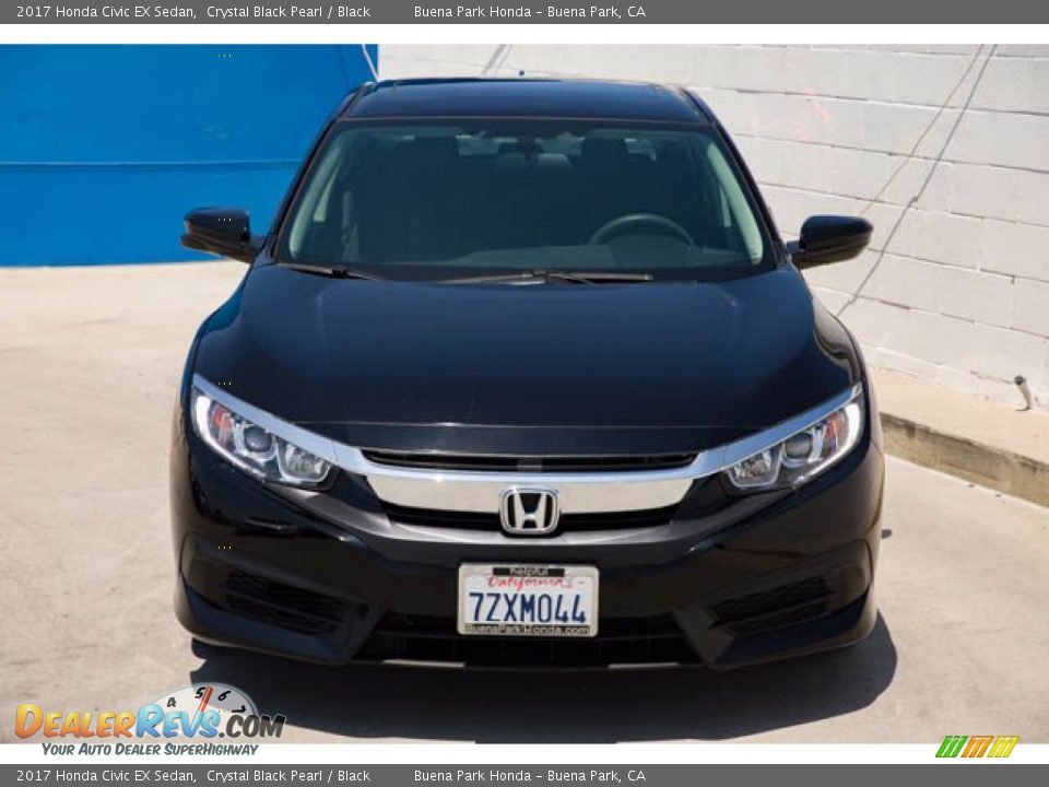 2017 Honda Civic EX Sedan Crystal Black Pearl / Black Photo #7