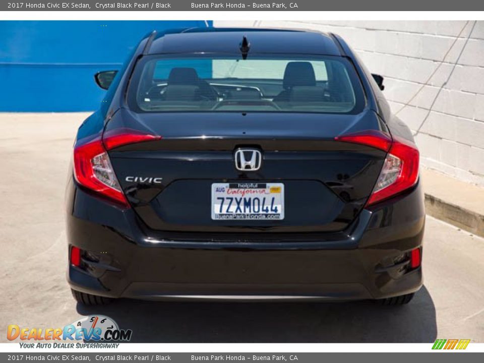 2017 Honda Civic EX Sedan Crystal Black Pearl / Black Photo #11