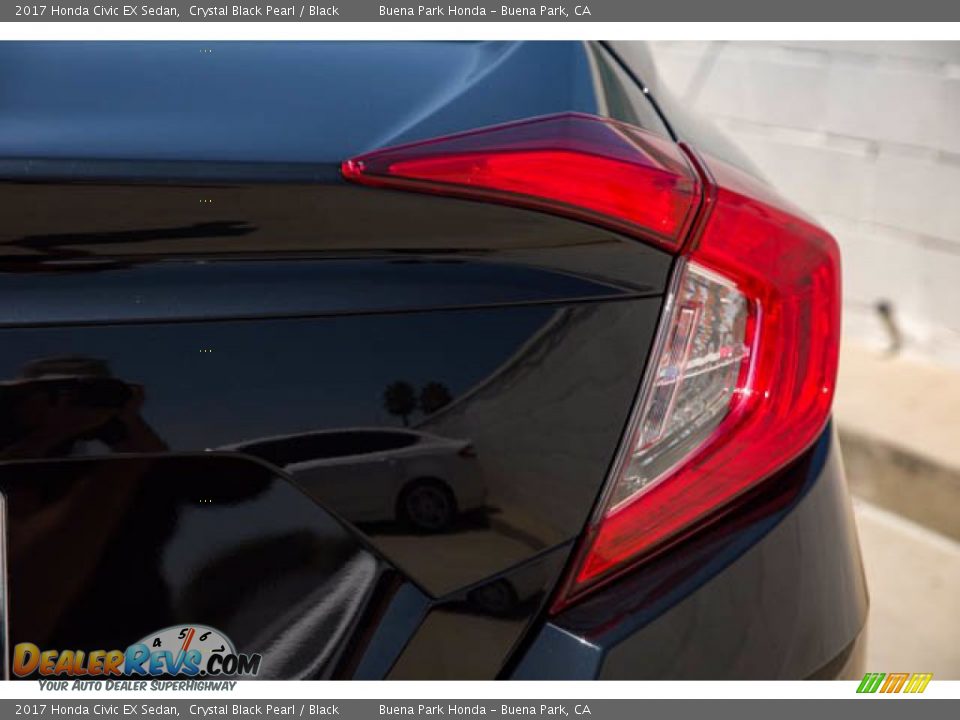 2017 Honda Civic EX Sedan Crystal Black Pearl / Black Photo #13