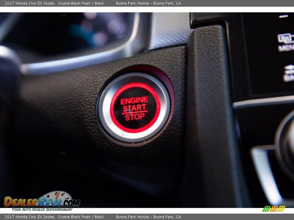 2017 Honda Civic EX Sedan Crystal Black Pearl / Black Photo #18