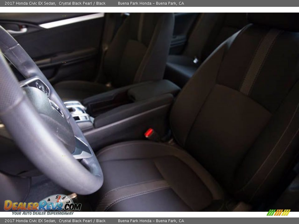 2017 Honda Civic EX Sedan Crystal Black Pearl / Black Photo #20