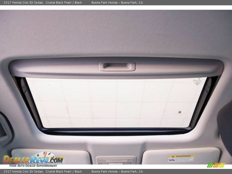 2017 Honda Civic EX Sedan Crystal Black Pearl / Black Photo #21