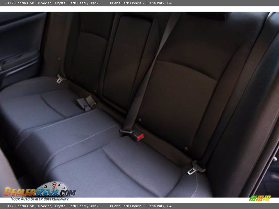 2017 Honda Civic EX Sedan Crystal Black Pearl / Black Photo #22