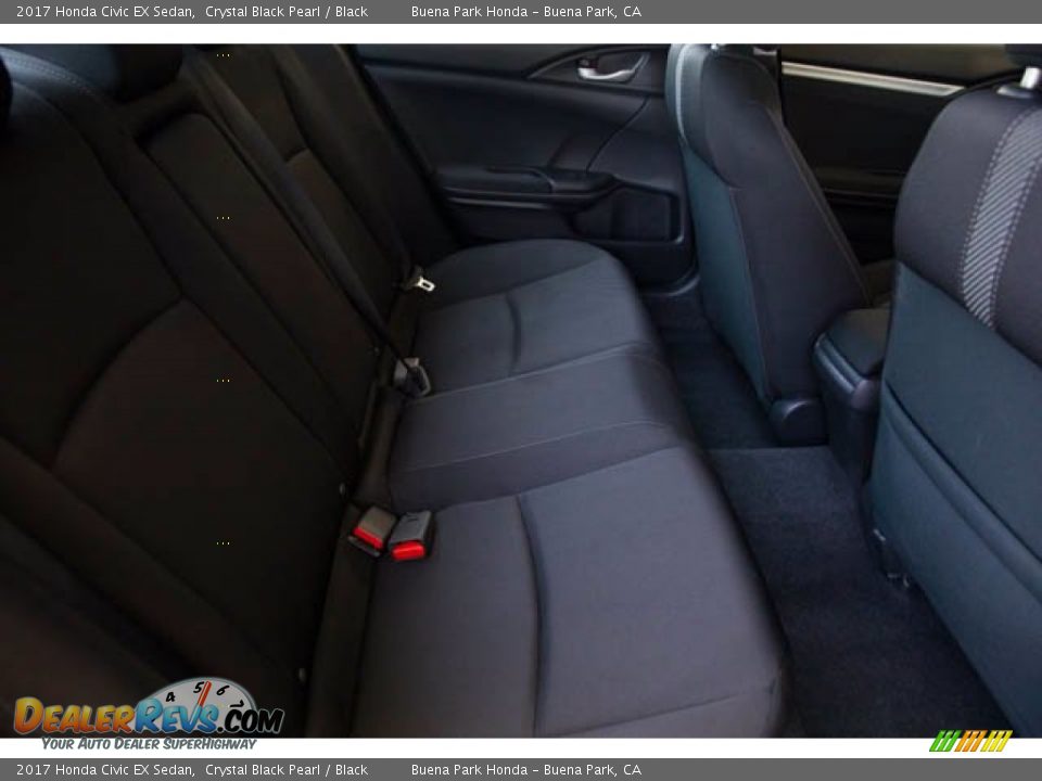 2017 Honda Civic EX Sedan Crystal Black Pearl / Black Photo #24