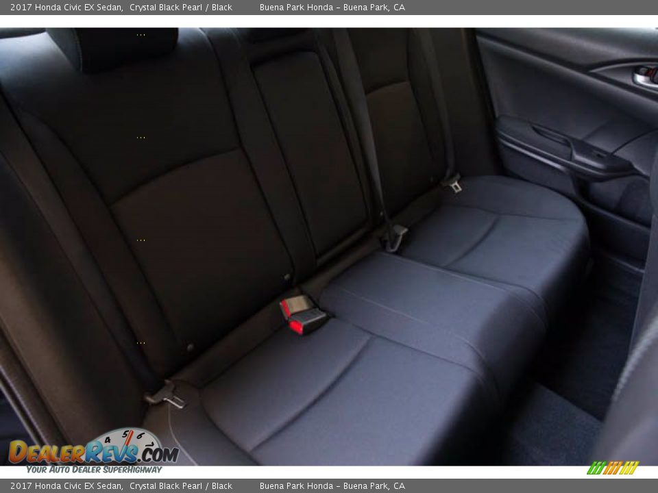 2017 Honda Civic EX Sedan Crystal Black Pearl / Black Photo #25