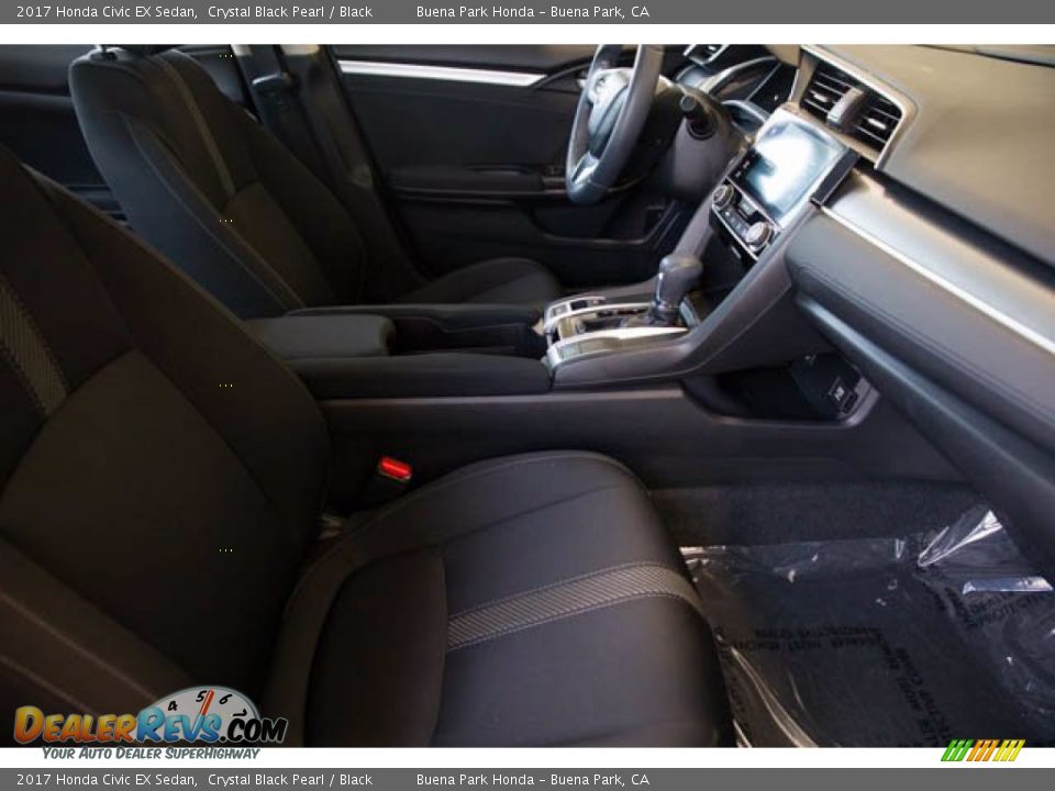 2017 Honda Civic EX Sedan Crystal Black Pearl / Black Photo #26