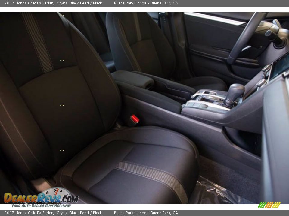 2017 Honda Civic EX Sedan Crystal Black Pearl / Black Photo #27
