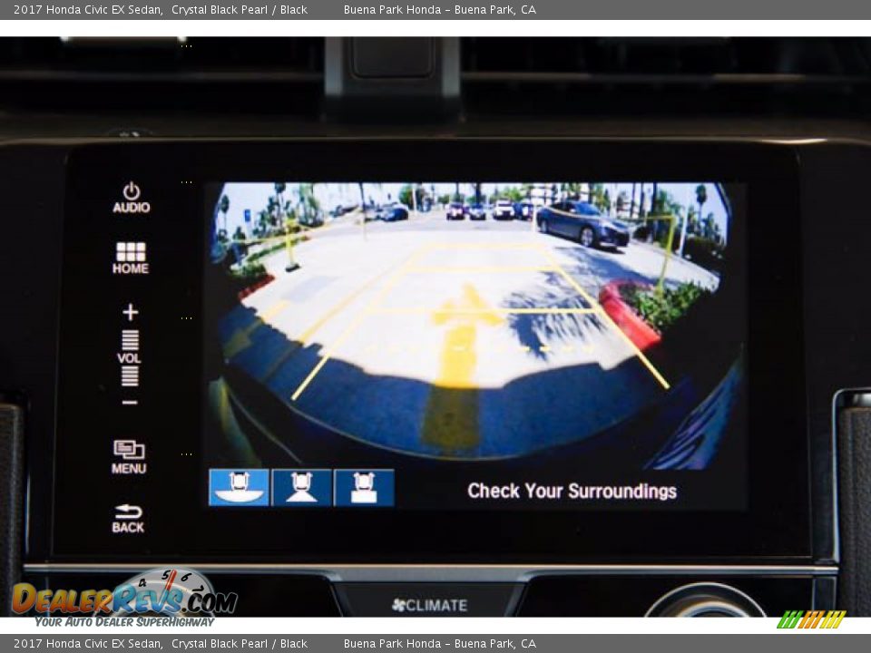 2017 Honda Civic EX Sedan Crystal Black Pearl / Black Photo #29