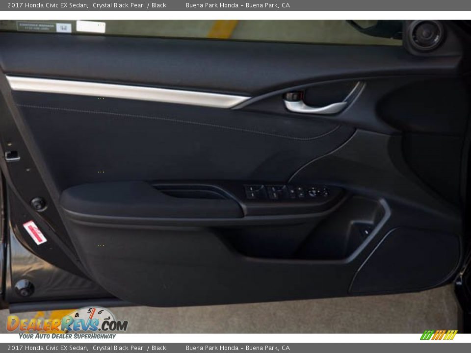 2017 Honda Civic EX Sedan Crystal Black Pearl / Black Photo #32