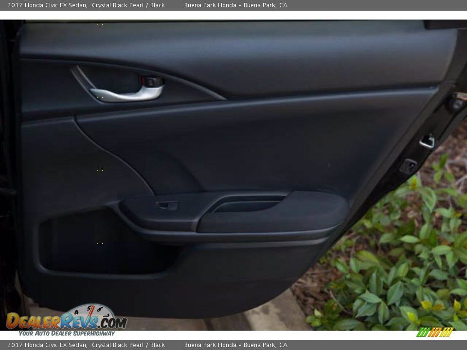 2017 Honda Civic EX Sedan Crystal Black Pearl / Black Photo #34