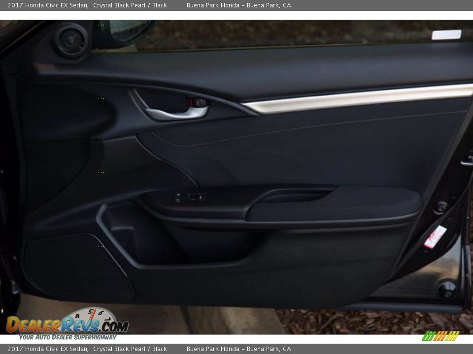 2017 Honda Civic EX Sedan Crystal Black Pearl / Black Photo #35