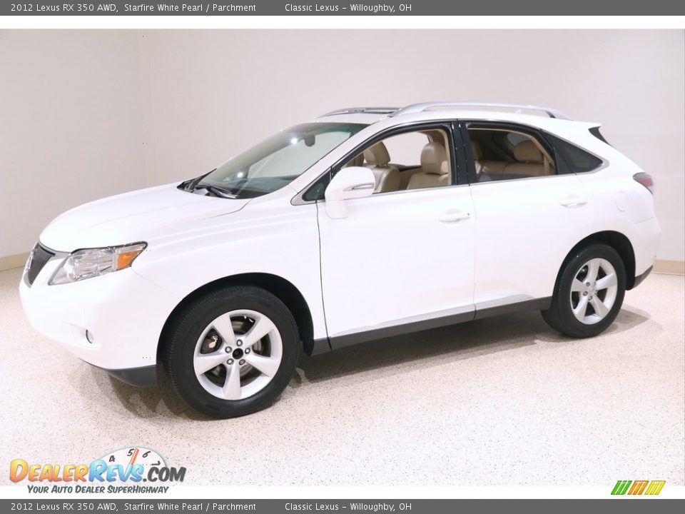 2012 Lexus RX 350 AWD Starfire White Pearl / Parchment Photo #3