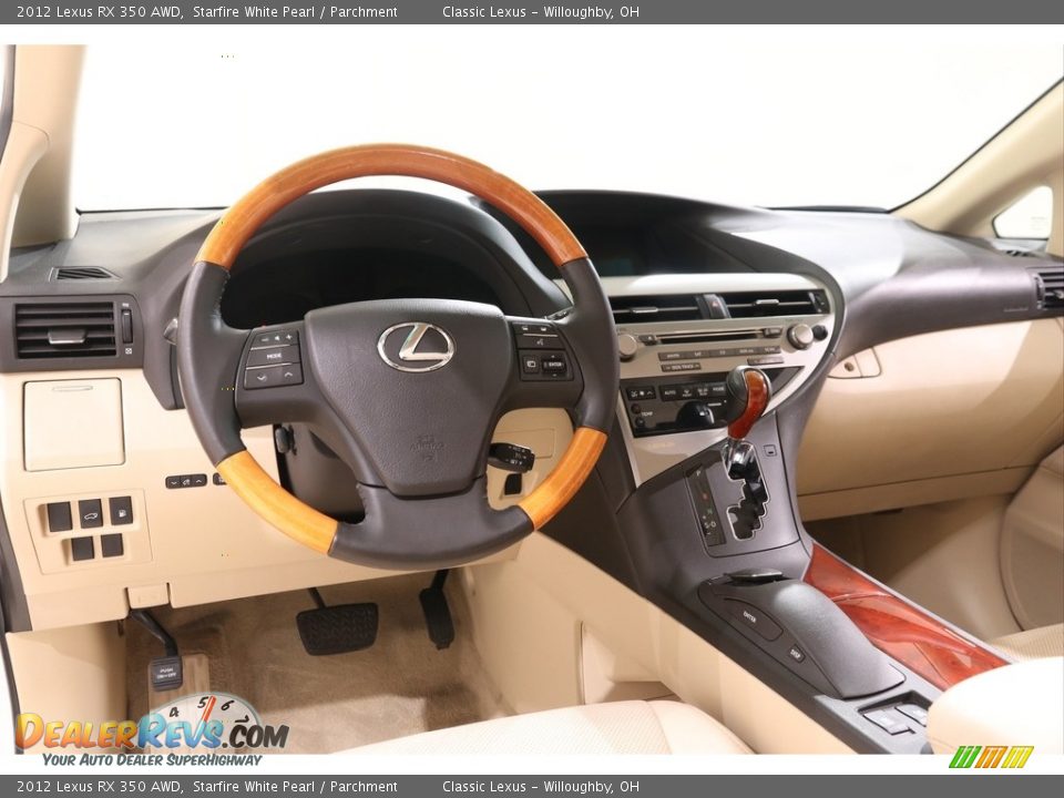 2012 Lexus RX 350 AWD Starfire White Pearl / Parchment Photo #6