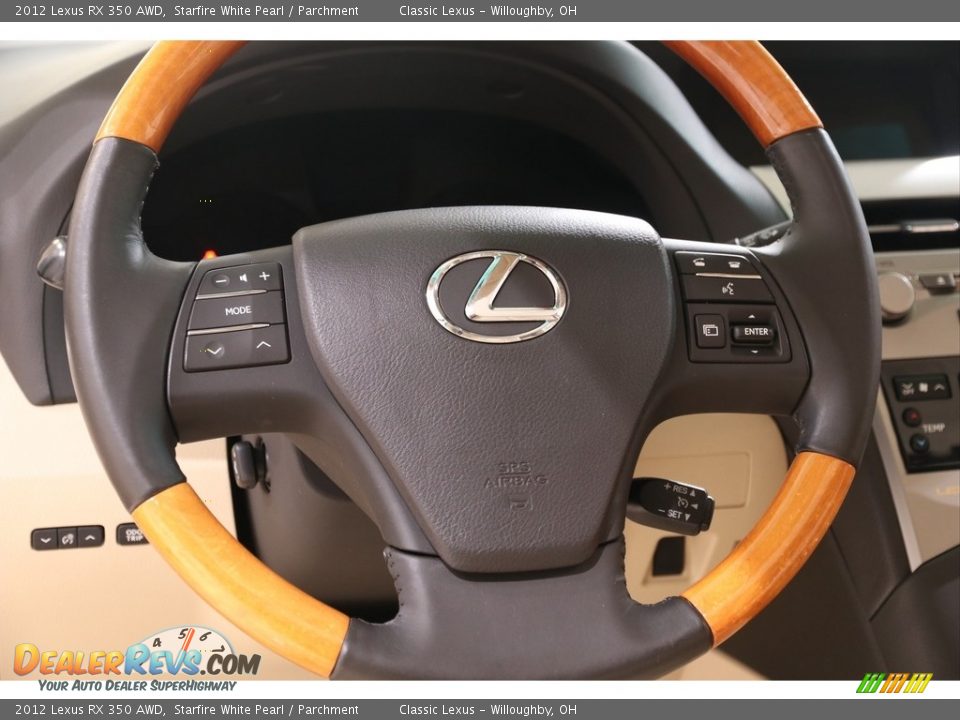 2012 Lexus RX 350 AWD Starfire White Pearl / Parchment Photo #7