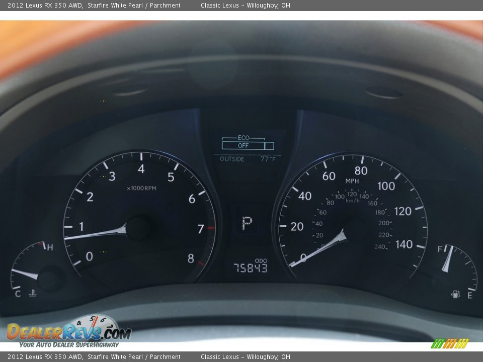 2012 Lexus RX 350 AWD Starfire White Pearl / Parchment Photo #8